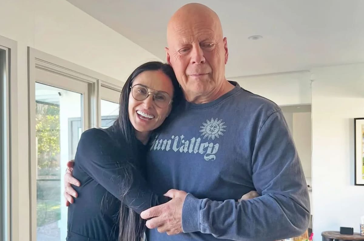 Demi Moore captures emotional moment with Bruce Willis and granddaughter Louetta amid health battle