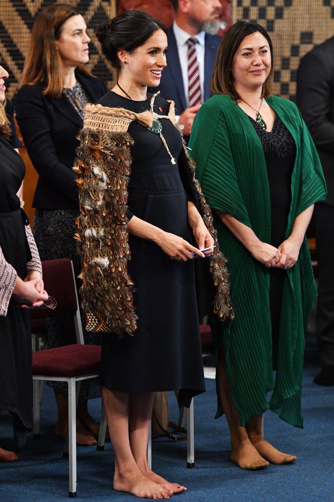 Meghan, Duchess of Sussex visits Te Papaiouru Marae
