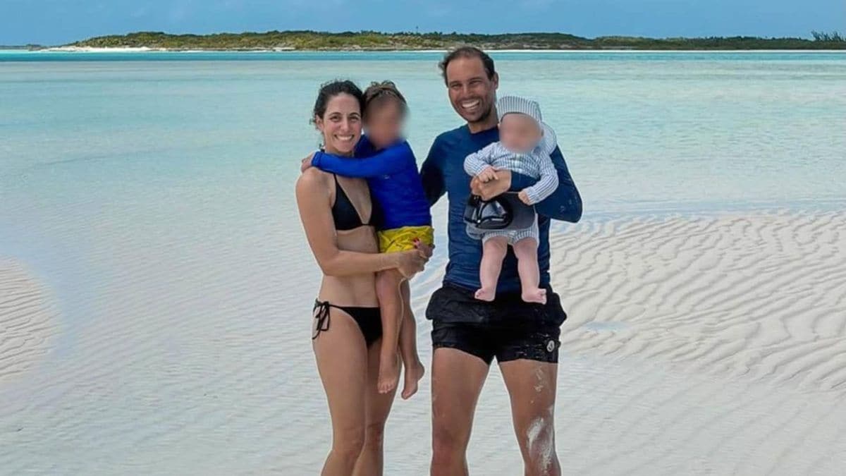 He was joined by his wife and two sons