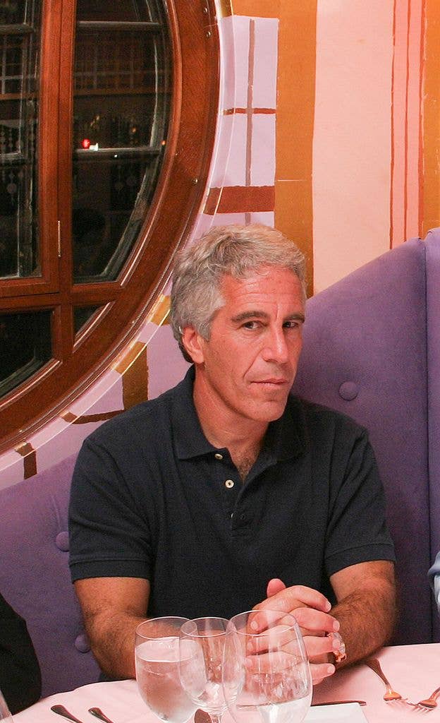 Billionaire Jeffrey Epstein in Cambridge sat at table