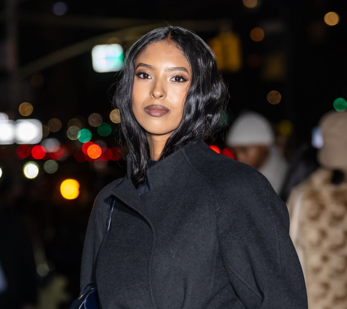 Natalia Bryant stuns in an all-black fit at a Dodgers game