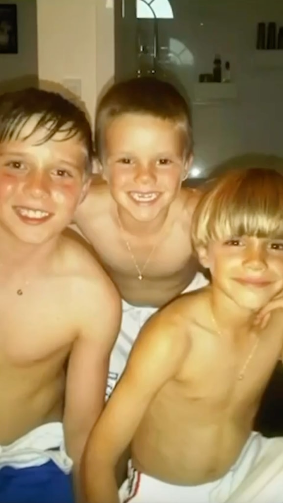 A photo of Brooklyn, Romeo and cruz Beckham