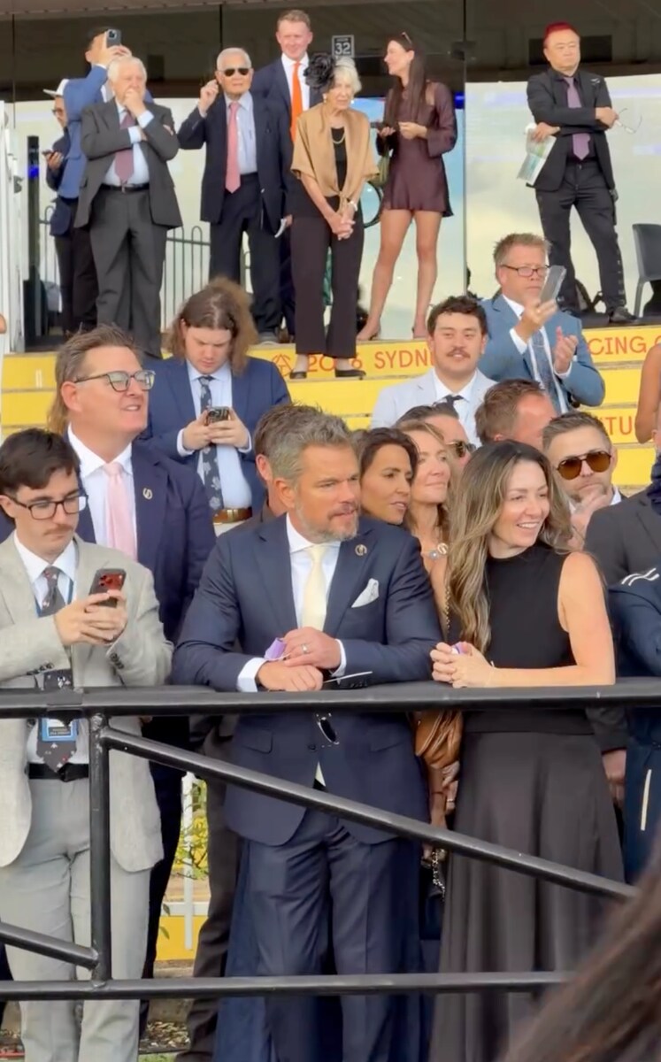 Damon stepped out, rocking fully gray hair and a neatly trimmed gray beard.