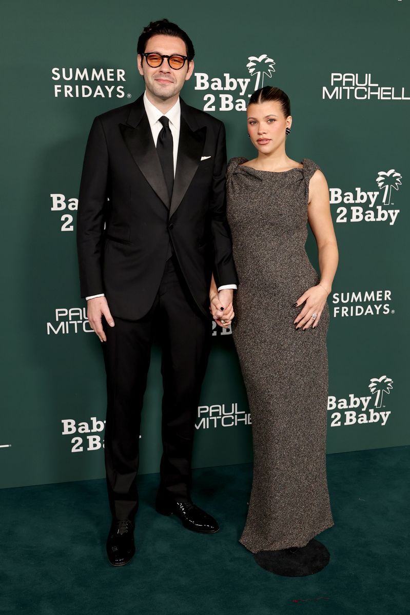 WEST HOLLYWOOD, CALIFORNIA - NOVEMBER 08: (L-R) Elliot Grainge and Sofia Richie Grainge attend the 2025 Baby2Baby Gala presented by Paul Mitchell at Pacific Design Center on November 08, 2025 in West Hollywood, California. (Photo by Monica Schipper/Getty Images) 