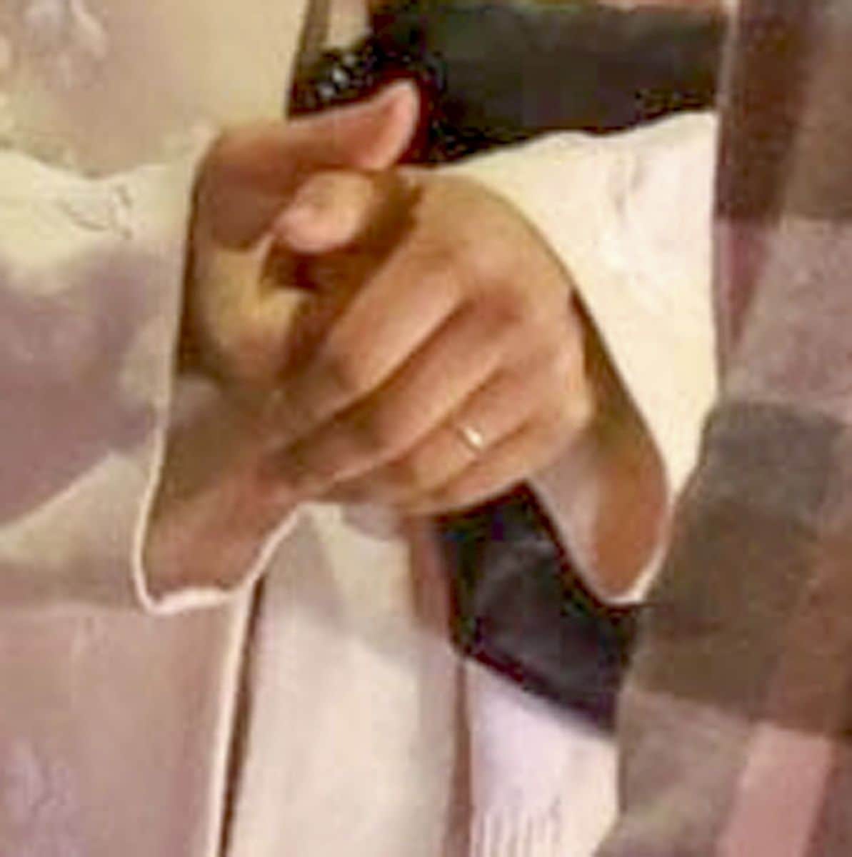 Zendaya has been spotted with a gold band