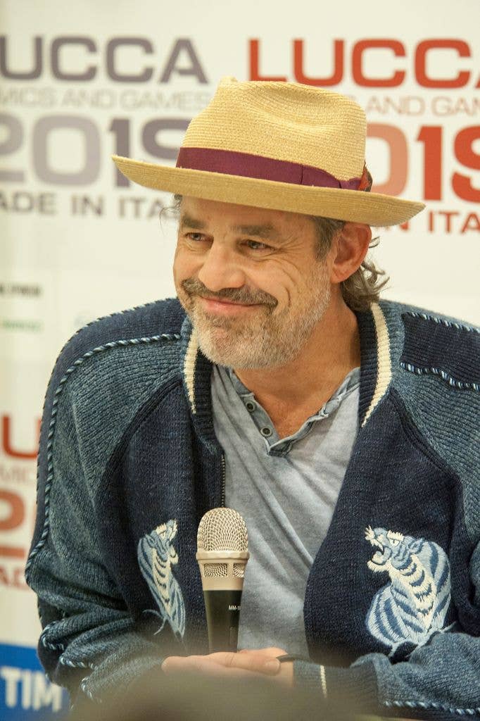 Nicholas Brendon attends a press conference during the Lucca Comics and Games on October 31, 2018 in Lucca, Italy