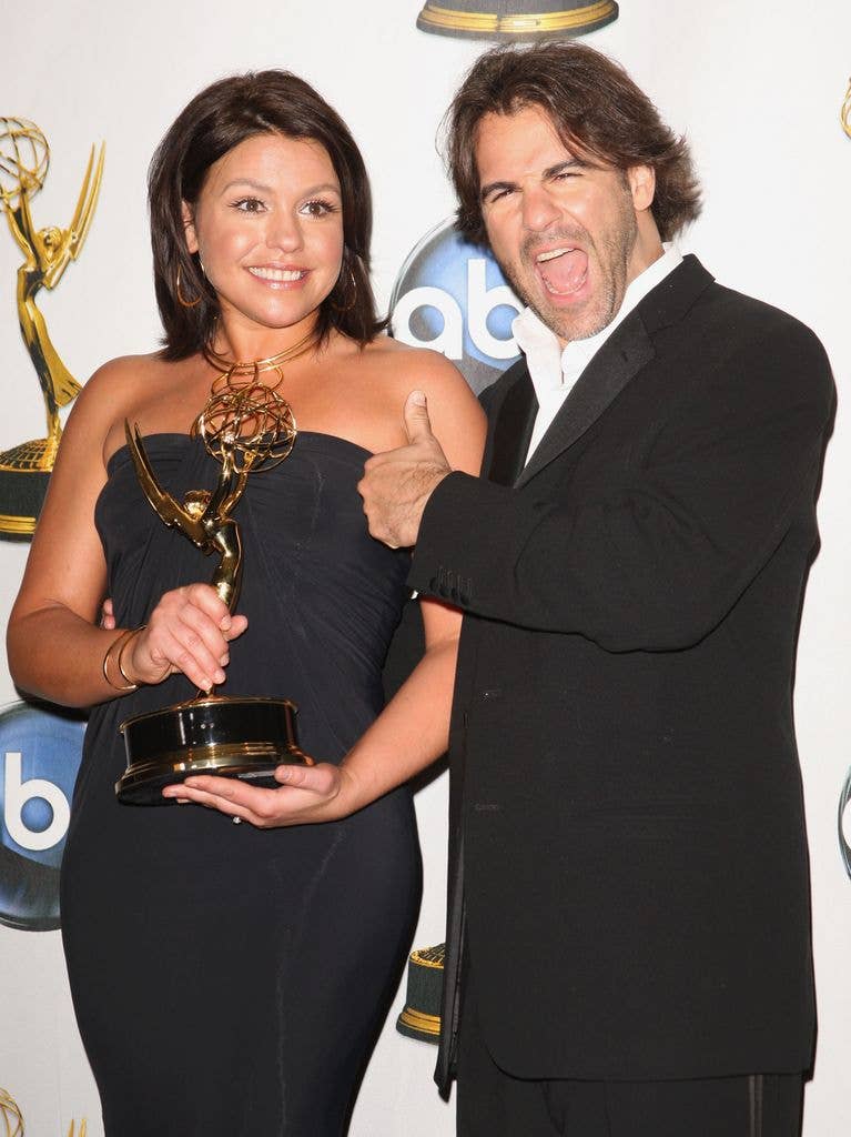 Rachael Ray and husband John M. Cusimano in the press room at The 35th Annual Daytime Emmy Awards at the Kodak Theatre on June 20, 2008 in Los Angeles, California