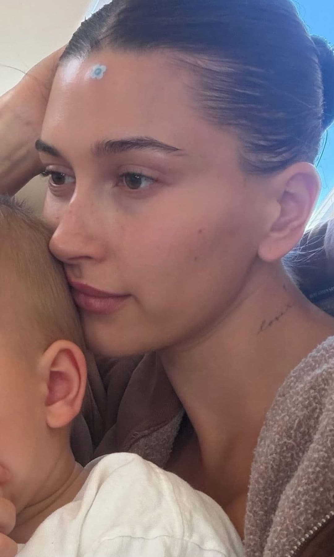Hailey Bieber shared some adorable photos with her baby