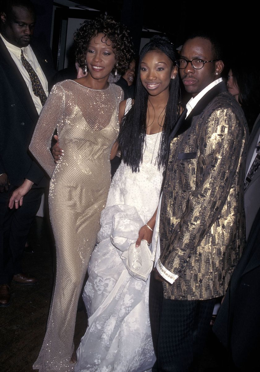 Singer Whitney Houston, singer Brandy and singer Bobby Brow
