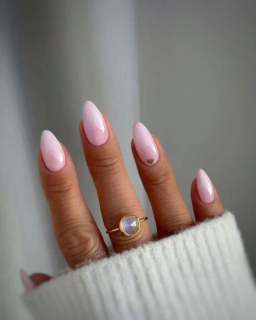 lip gloss nails heart art by monika__nails