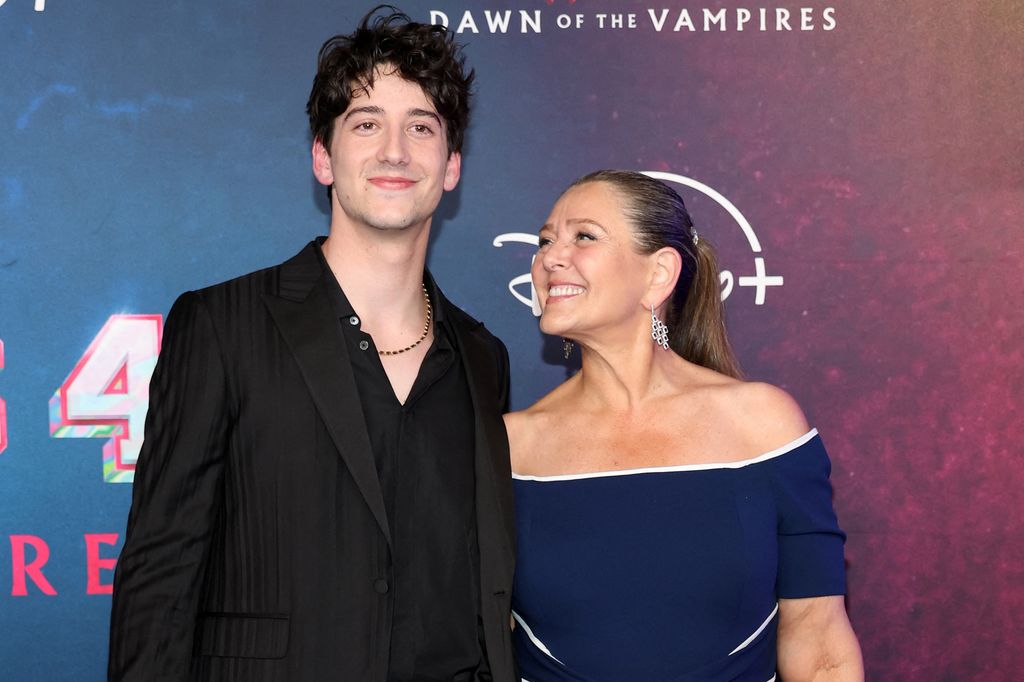 milo manheim mom camryn smiling