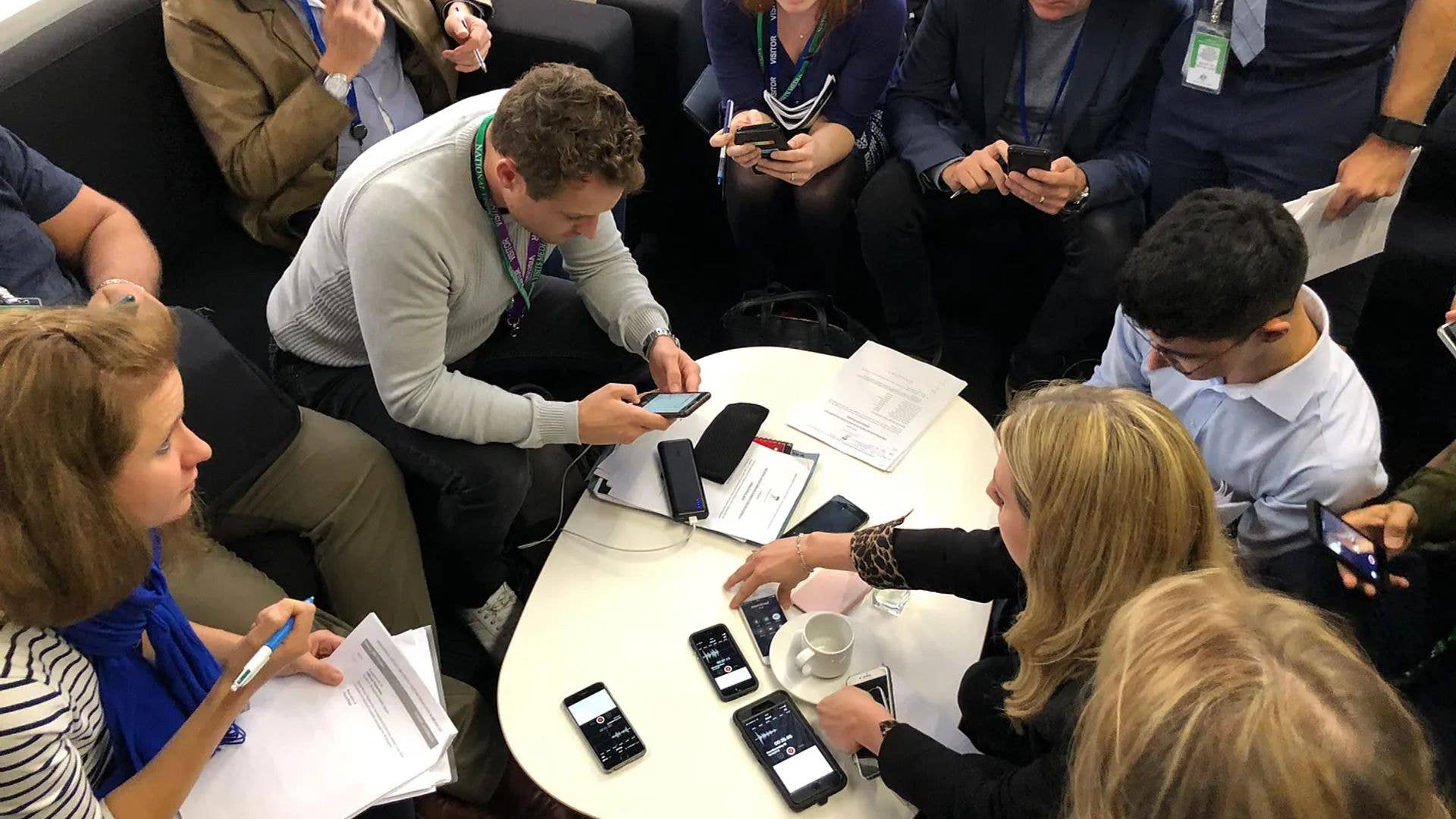 My photo of the royal press pack gathering for Meghan’s pregnancy announcement in Sydney