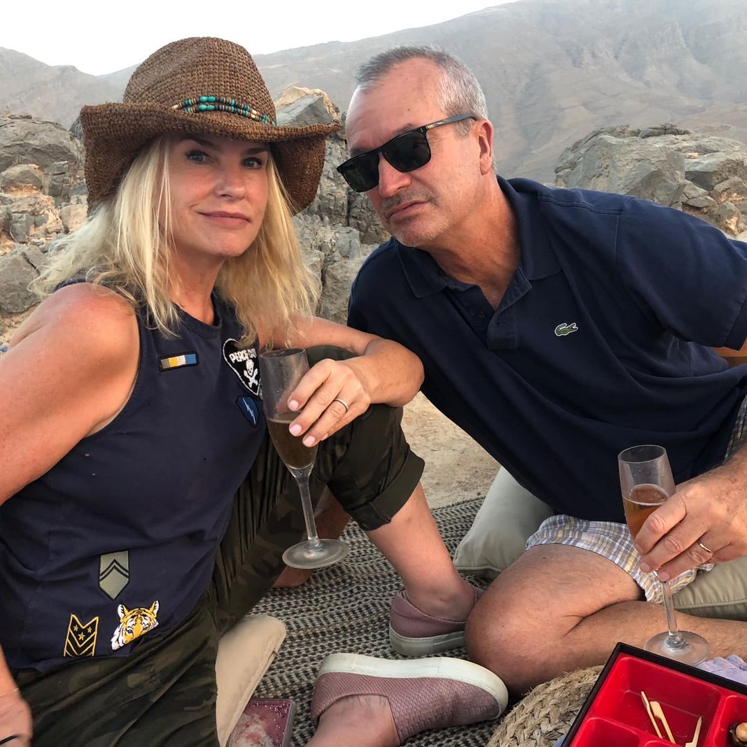 Jennifer Runyon and Todd Corman pose for a photo, shared on Facebook