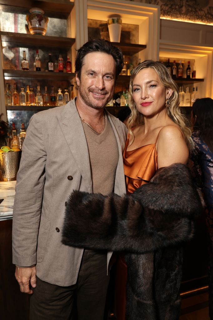 Oliver Hudson (L) and Kate Hudson seen at the Premiere of Focus Features' "Song Sung Blue" after party during 2025 AFI Fest at Mother Wolf on October 26, 2025 in Hollywood, California.