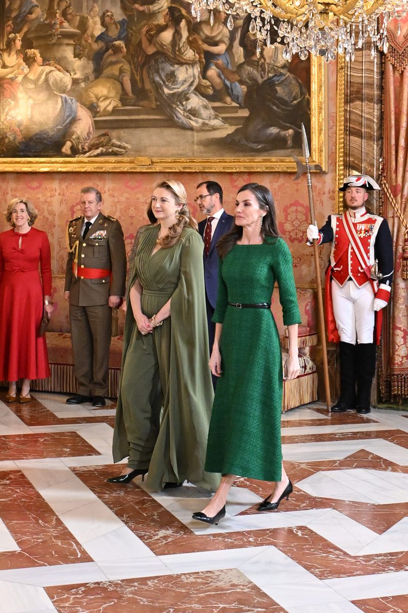 For Stéphanie, the jewels are far from new territory. The Grand Duchess first wore them in 2013 at the wedding of Princess Madeleine of Sweden and Christopher O'Neill.