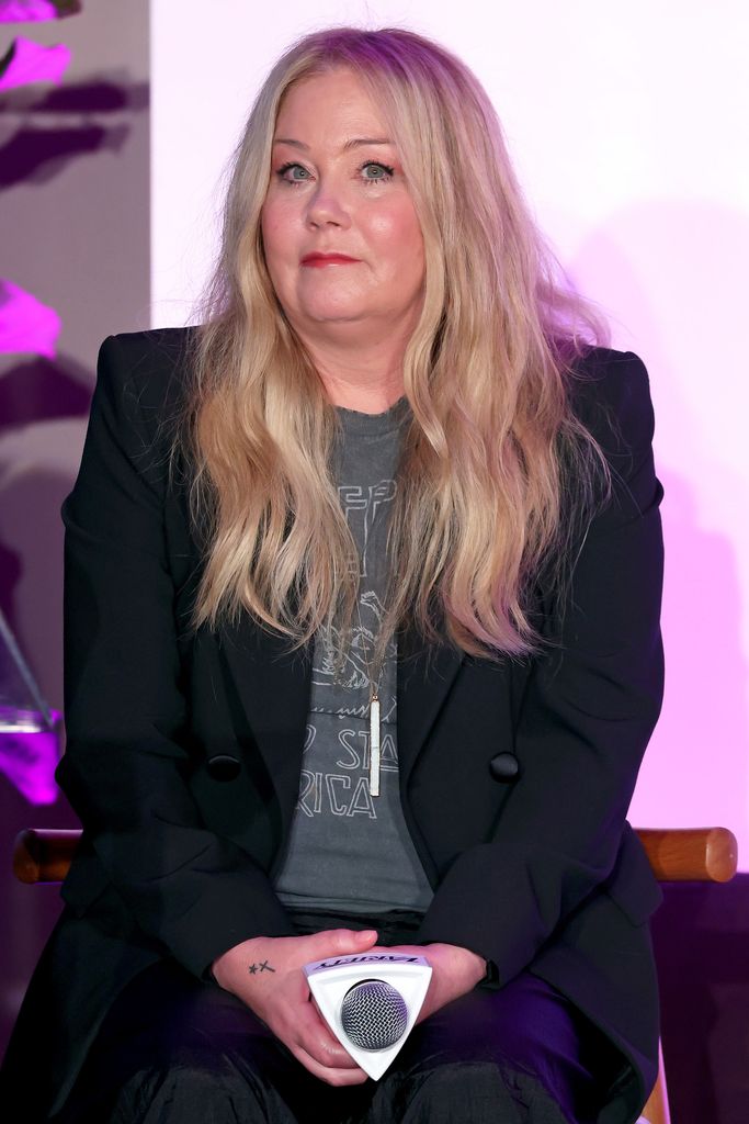 Christina Applegate speaks onstage during Variety's TV FYC Fest on June 07, 2023 in Los Angeles, California