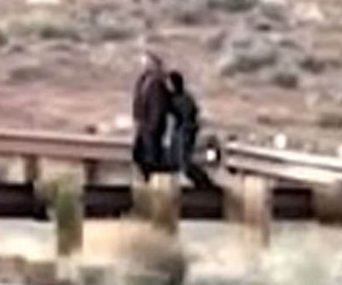 They both looked warm with Kim wearing what looked like sweats