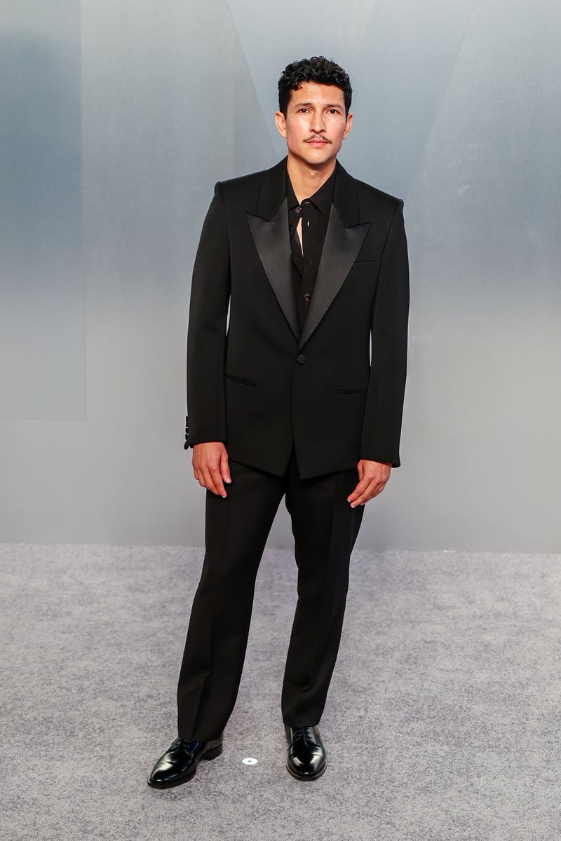 Danny's look coordinated with hers