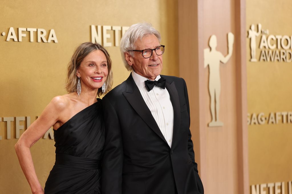 (L-R) Calista Flockhart and Harrison Ford