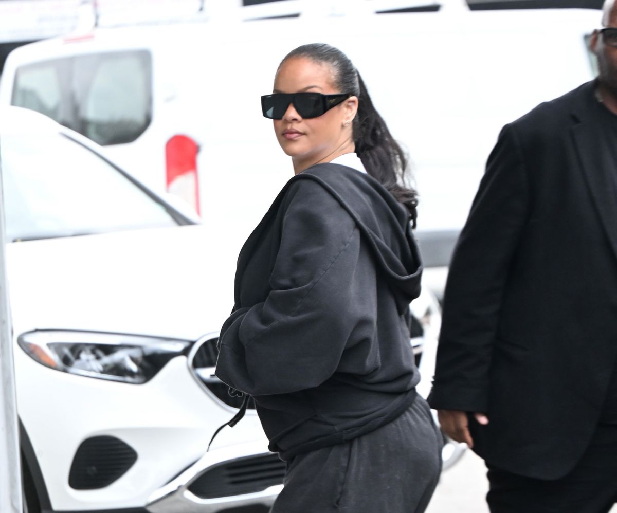  Rihanna is seen on February 10, 2026 in Los Angeles, California.  (Photo by DUTCH/Bauer-Griffin/GC Images)