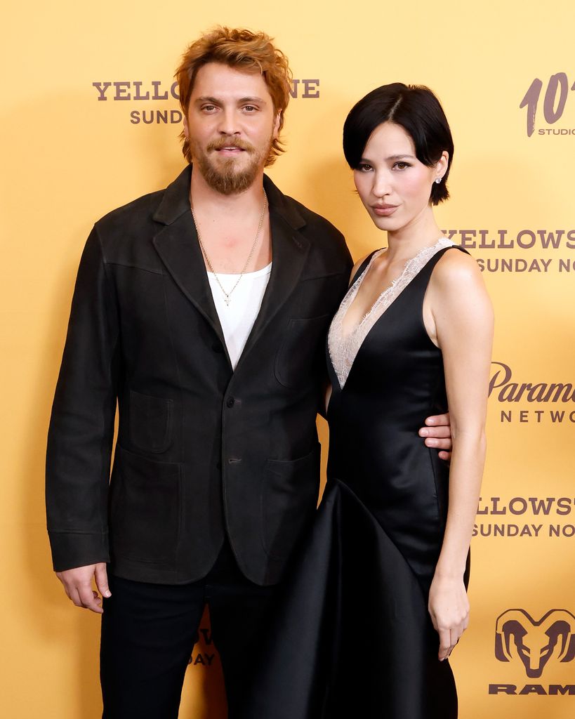 Luke Grimes and Kelsey Asbille attend the Yellowstone Season 5 Part 2 premiere at Museum of Modern Art on November 07, 2024 in New York City