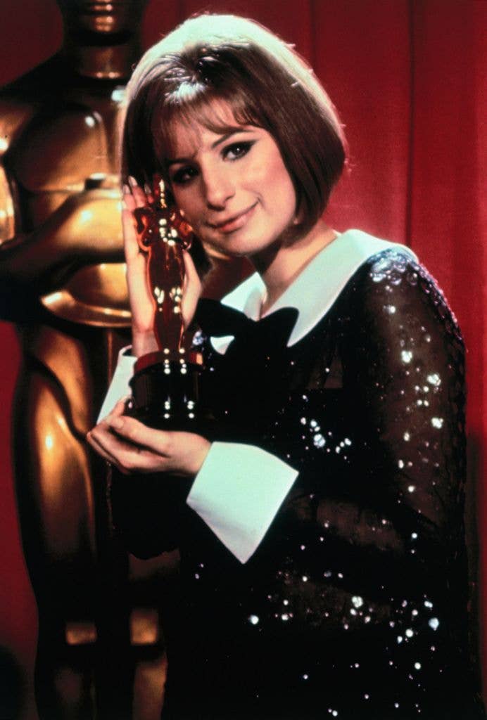 Barbara Streisand had a tie during her win