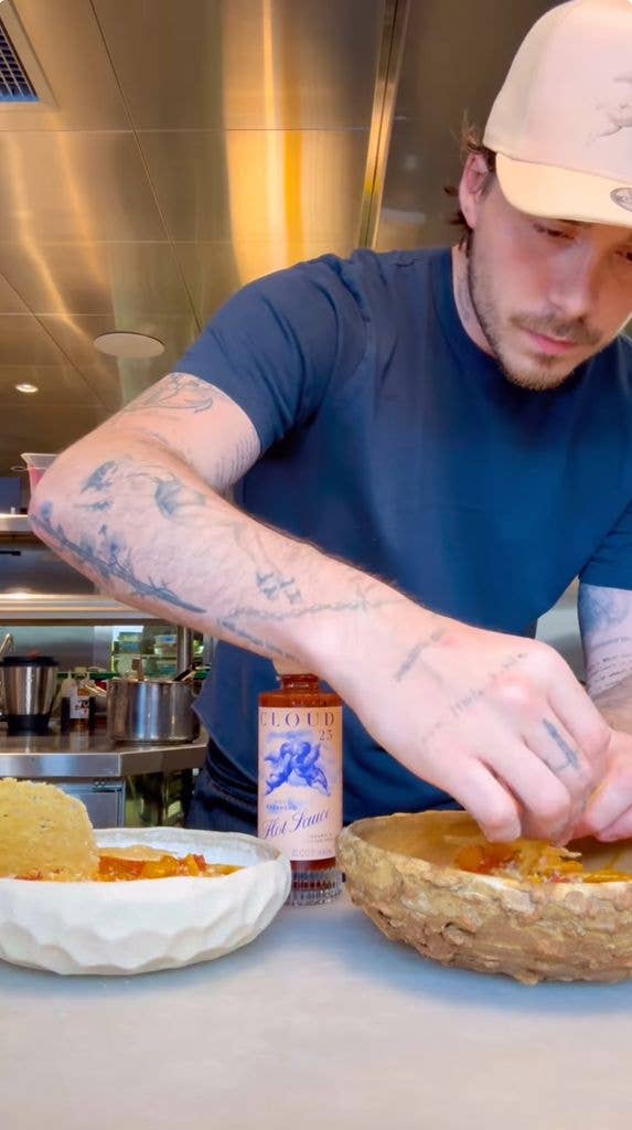 Brooklyn's cooking videos have previously caused a stir online