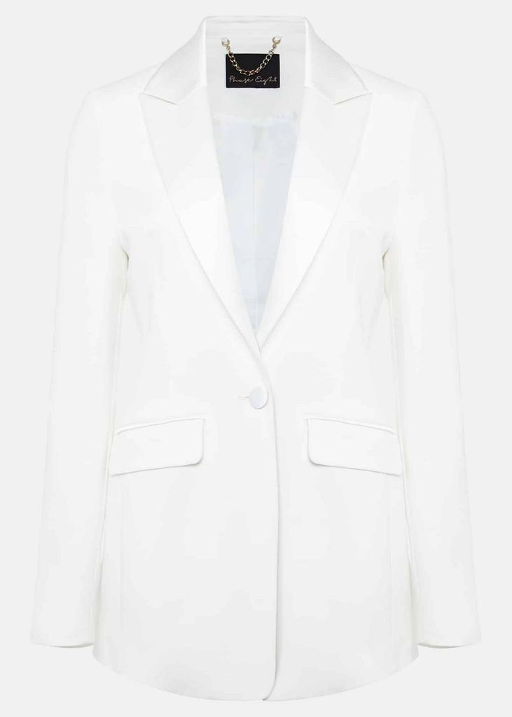 Beatriz White Satin Bridal Blazer
£189
