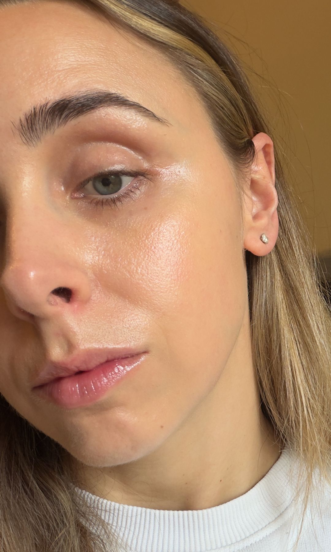 Emma after using her Korean skin soothers