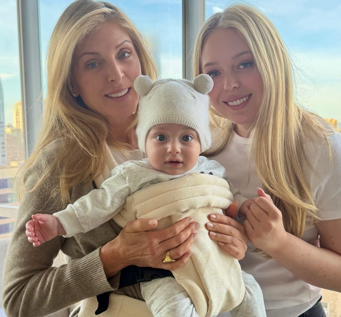 Marla Maples and Tiffany Trump smile poolside with baby Alexander Trump: 'His joy lights up every heart'