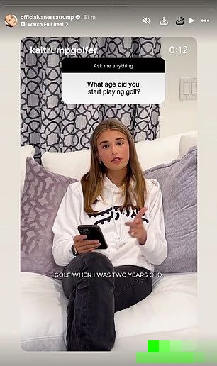 Vanessa Trump shares Instagram photos days after Tiger Woods’ DUI arrest in Florida. Her post, featuring daughter Kai, avoids mentioning the crash.