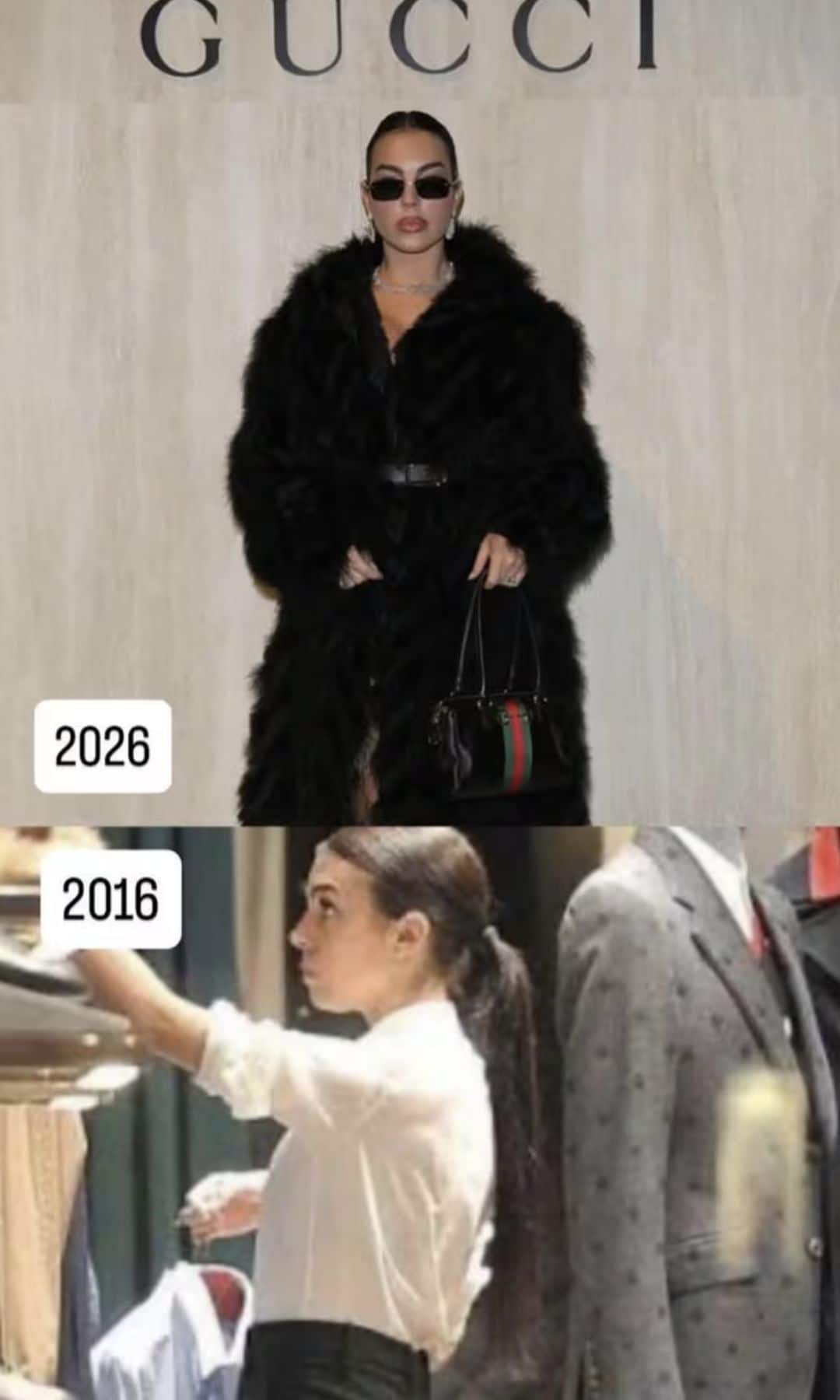 Georgina shared a poignant throwback in her social media