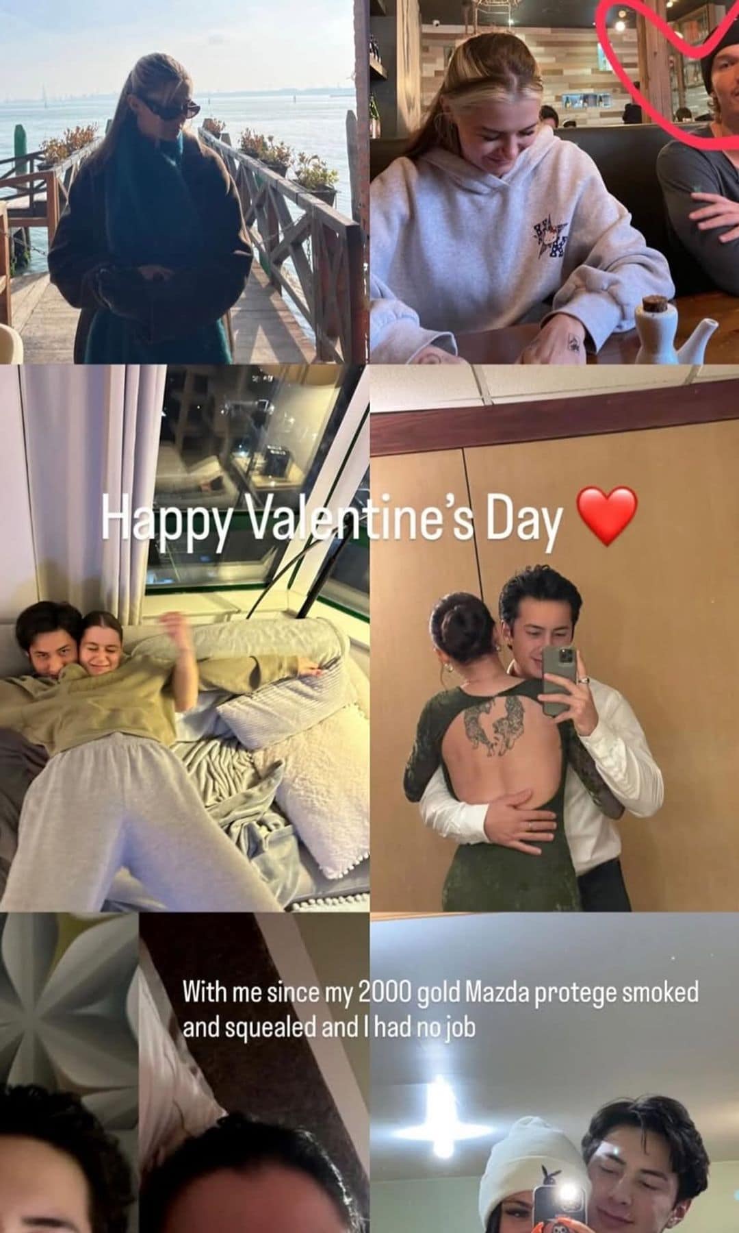 Williams' sweet Valentine's Day tribute for his girlfriend