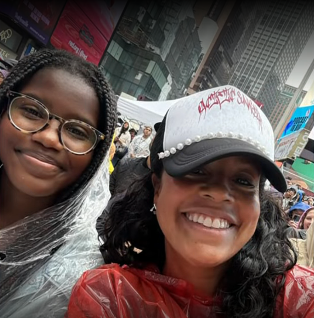 Photo shared by Sheinelle Jones on TODAY featuring her daughter Clara during one of their first public outings since returning to the show