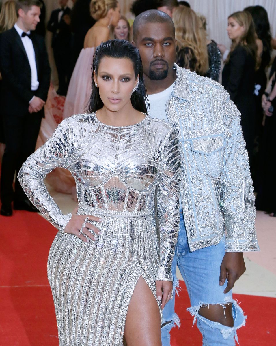 The moment inevitably drew comparisons to Kanye’s blue-eyed debut at the Met Gala. 