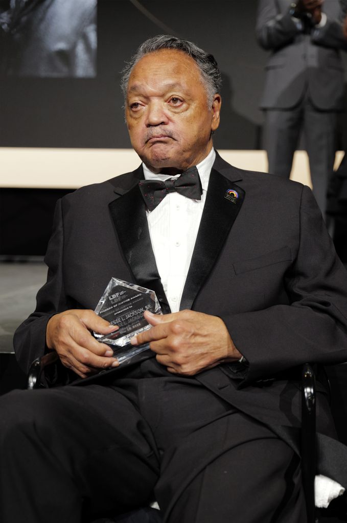 Reverend Jesse Jackson in black tuxedo