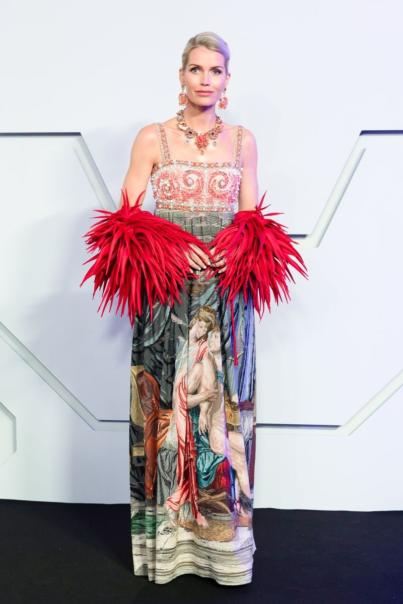 For the occasion, Lady Kitty Spencer delivered a look that blended art, history, and couture craftsmanship. 
