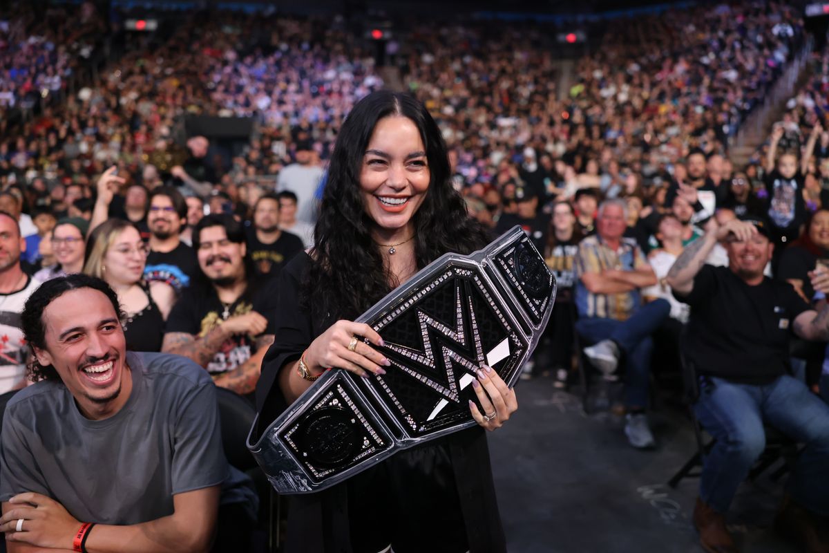The couple was ringside during SmackDown at Mortgage Matchup Center on March 13, 2026 in Phoenix, Arizona