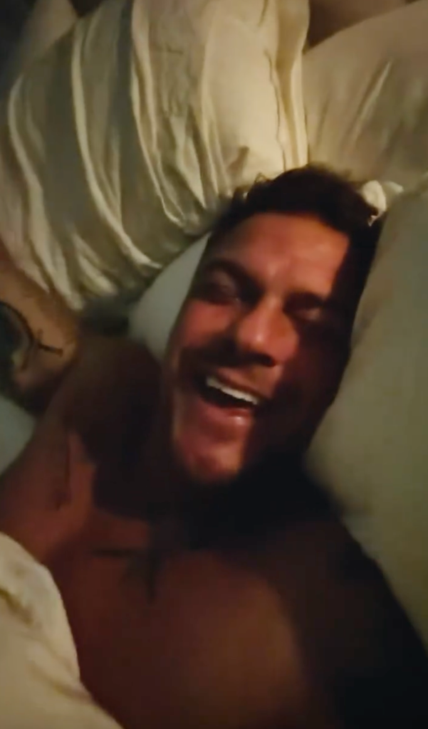 Alan Ritchson sleeping