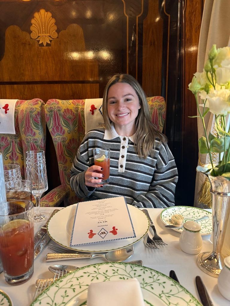 We treated to Bloody Marys on the way back to London