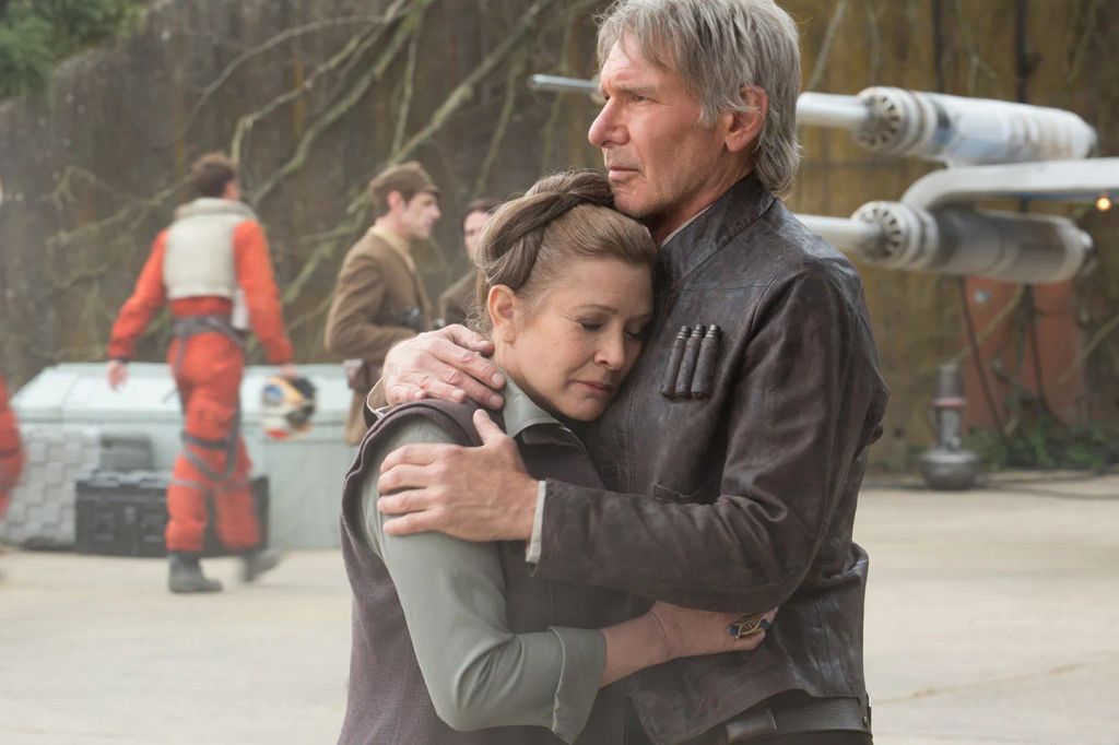 Carrie Ann Fisher and Harrison Ford returned to the world of Star Wars in 2015 