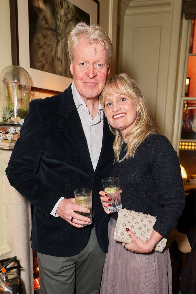 Earl Spencer now manages his family seat with girlfriend Professor Cat Jarman (pictured in November)