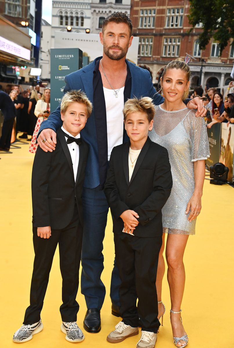 Chris Hemsworth, Elsa Pataky, and their sons, Tristan and Sasha