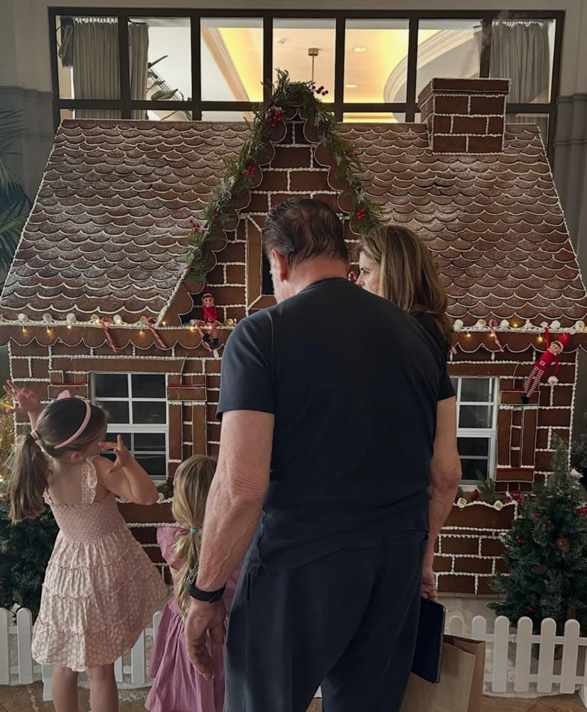 Photo shared by Katherine Schwarzenegger of her Thanksgiving 2025 festivities, featuring her daughters with their grandparents Maria Shriver and Arnold Schwarzenegger