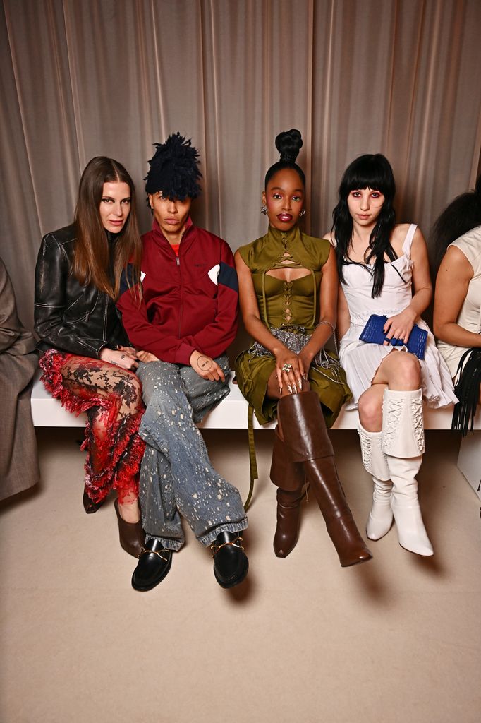 Stella with Nina Cristante of Bar Italia, Kai-Isaiah Jamal and John Glacier