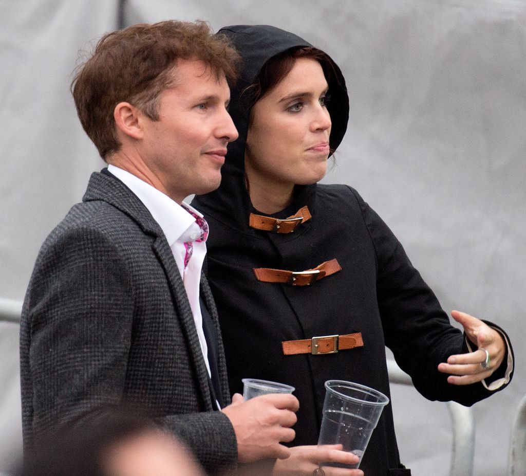 James Blunt and Princess Eugenie attend the Sentebale Concert at Kensington Palace on June 28, 2016 