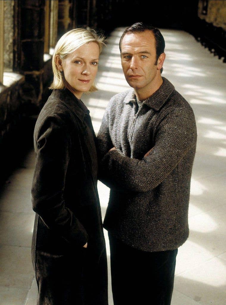 man and woman in corridor