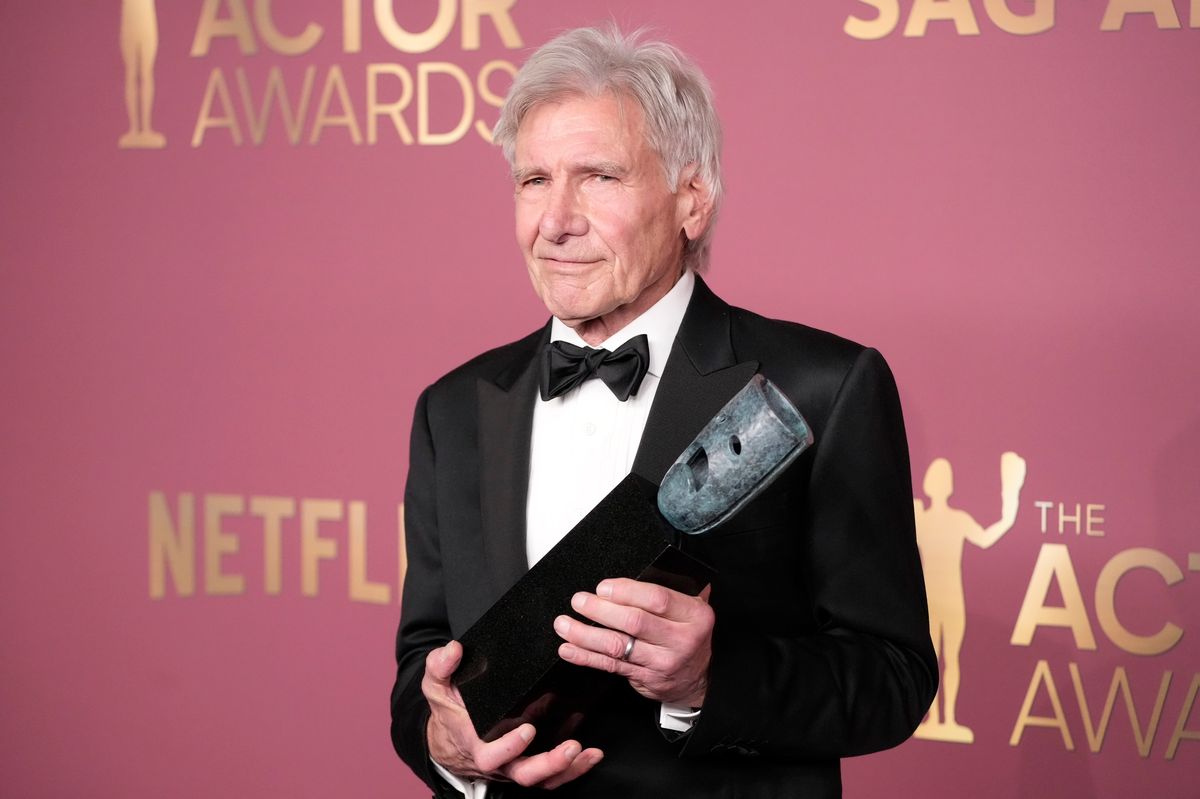 Harrison Ford made a touching speech as he accepted his Life Achievement Award