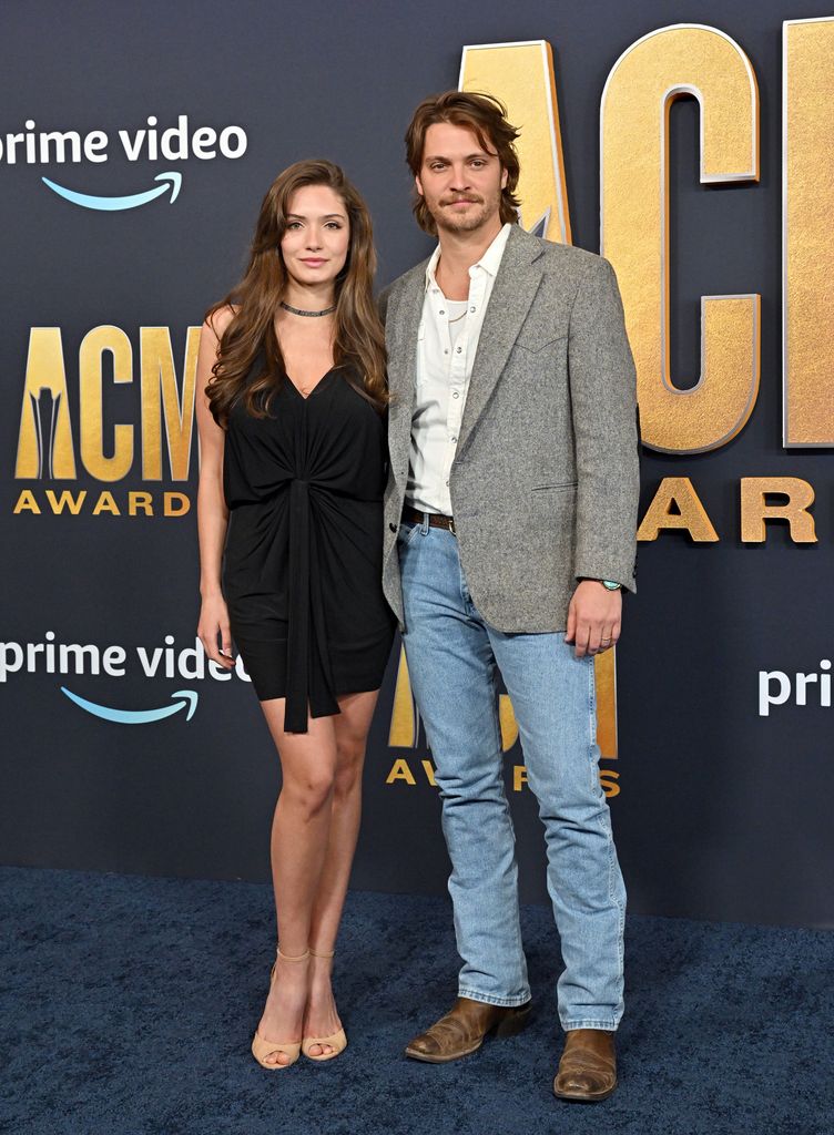 Bianca Grimes and Luke Grimes attend the 57th Academy of Country Music Awards on March 07, 2022 in Las Vegas, Nevada