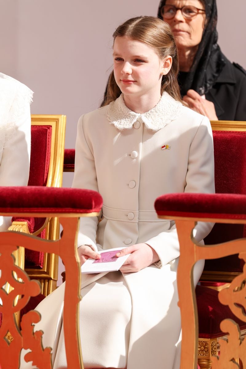 Princess Gabriella of Monaco attends a Holy Mass lead by Pope Leo XIV 